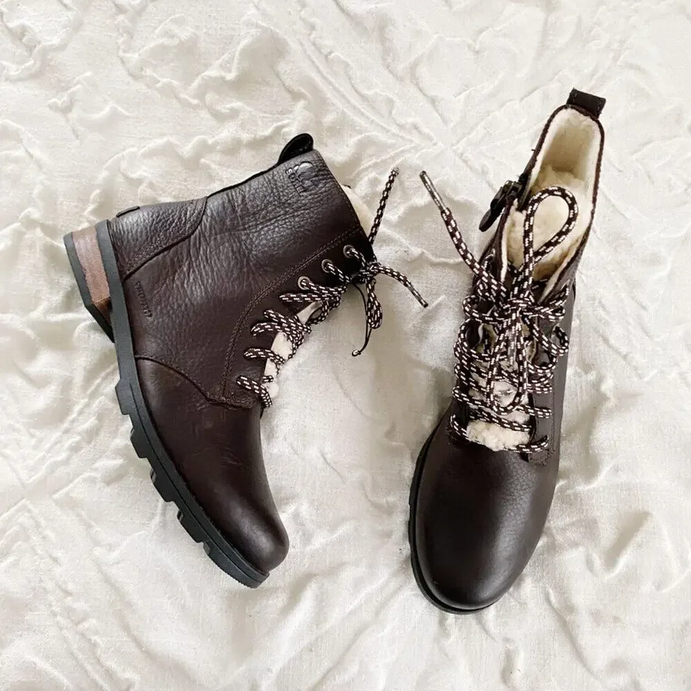 Sorel Emelie Lace Cozy Boot Size 7.5 New